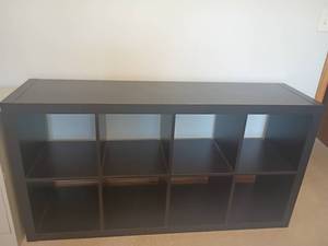 lot 948 image: 8-Cube Storage Shelving Unit.  31 x 59 x 16.   Located in basement