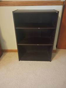 lot 957 image: Bookshelf with Adjustable Shelves.   36 x 25 x 12.  Located in basement