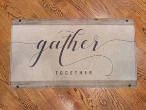 lot 1115 image: Gather Together foam padded kitchen rug 36x20