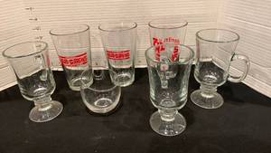 lot 1146 image: Beer Glasses  and glass mugs
