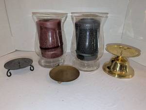 lot 1224 image: Candle Holders and Candles Lot