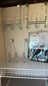 lot 1300 image: Under the Bed Storage bag, over the door hangers and wire racks