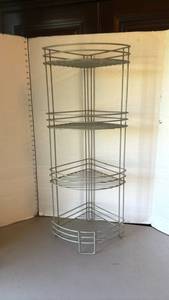 lot 1302 image: 4-Tier Corner Shelving Unit