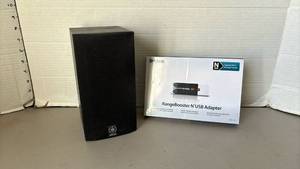 lot 1315 image: Yamaha NS-AP2800BLS Speaker and D-Link RangeBooster N USB Adapter Lot