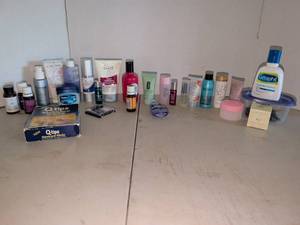 lot 1350 image: Beauty & Personal Care Lot Skincare, Haircare, Cosmetics, Manicure Sticks