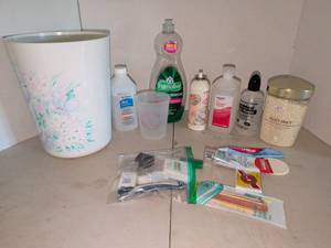 lot 1359 image: Personal Care & Household Supplies Lot - Palmolive, Colgate, Equate, Ellen Tracy
