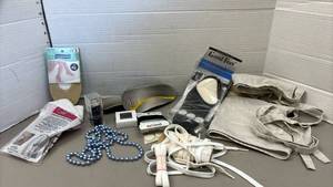 lot 1417 image: Lot of Womens Hosiery Accessories Shoe Inserts Beads and more