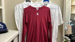 lot 1435 image: Womens Clothing Lot 3 Items OU Long Sleeve Shirt White Button Blouses