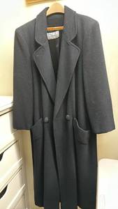 lot 1443 image: Callista Charcoal Gray Wool Blend Long Coat