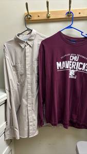 lot 1471 image: Long sleeve Tshirt and a Fishing shirt