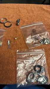 lot 1714 image: Mismatched earrings and more