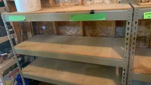 lot 3051 image: 4-Shelf Metal Storage Rack 48x49x19