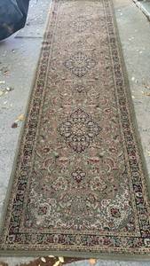 lot 3059 image: Persian Classics Runner Rug with Central Medallion Pattern 9.6 X 31
