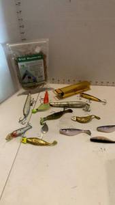 lot 3107 image: Fishing Lures and Dried Mealworms Lot