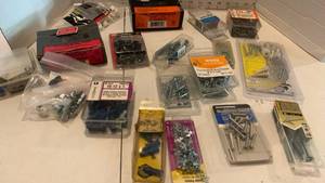 lot 3118 image: Lot of Fasteners Screws Nails and more Hardware Assortment