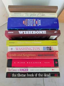 lot 3304 image: Lot of Books Hemingway, Puzzle Reference, Smith, Ranelagh, Washington, Readers, Mistry, Lerner, Meyers