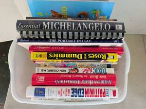 lot 3314 image: Lot of Books Mixed Titles Essential Michelangelo Portrait in Clay Lets Eat