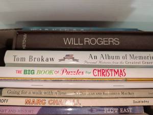 lot 3319 image: Book Lot Titles Including Will Rogers Tom Brokaw Marc Chagall