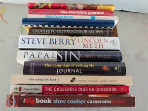 lot 3320 image: Book Lot Cookbooks Fiction Self-Help