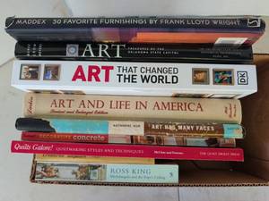 lot 3323 image: Lot of Art and Design Books Including Frank Lloyd Wright and Ross King