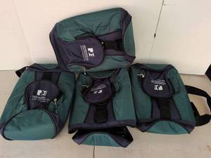 lot 3341 image: 4 piece insulated soft bags