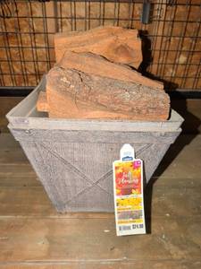 lot 3601 image: 11x11 planters qty 2 with small logs