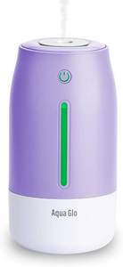 lot 522 image: Aqua Glo Portable Humidifier, Rechargeable, Cool Mist, Lavender
