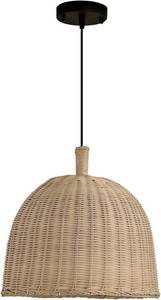 lot 1045 image: $139 13.8 Rattan Pendant Light,Hand-Woven Wicker Chandelier