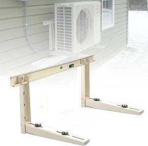 lot 1048 image: Wall Mounting Bracket for Mini Split AC   Heavy Duty Steel Support for 9,000 36,000 BTU Units   550lbs Capacity   Rust-Proof Powder Coated, Outdoor Condenser Wall Mount