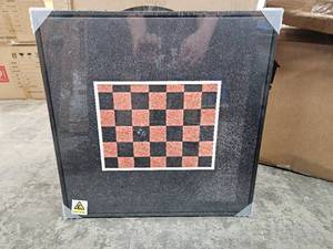 lot 1049 image: Wall Art Partial Chess Board 20 x 20