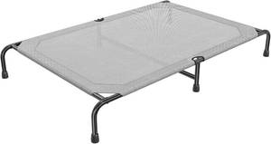 lot 1061 image: Simple Trending Raised Dog Bed for Extra Large Dogs, XL Dog Cot, Grey