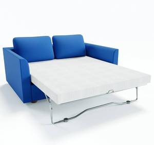 lot 1063 image: $164 4.5 Inch Cold Gel Memory Foam Mattress Replacement for Sleeper Sofa and Couch Beds - Queen Size CertiPUR-US Certified (Sofa Not Included)