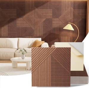 lot 2258 image: $190 Acoustic Wall Panels, 8 Piece 23.62 X 23.62 Peel and Stick Wall Panels