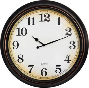 lot 2262 image: Yoiolclc 24 Inch Large Wall Clock for Living Room Decor,Silent Vintage Wall Clocks Battery Operated for Living Room Farmhouse Office Gifts(Bronze)