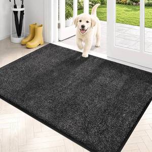 lot 2283 image: PURRUGS Dirt Trapping Indoor Door Mat, 31.5 x 47, Charcoal