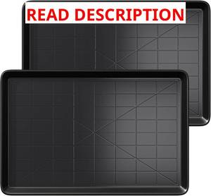 lot 2301 image: Holiwei 35.4 Dog Crate Tray Replacement fit for Metal Dog Crate Dog Cage Pans - 1 Plastic Tray