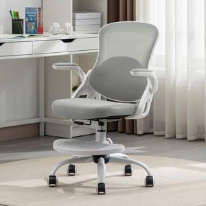 lot 2307 image: $140 Kids Desk Chair,Ergonomic Study Chair with Adjustable Height,Swivel Mesh Desk Chair with Wheels,Home Office Chair for Children in Home Bedroom Grey