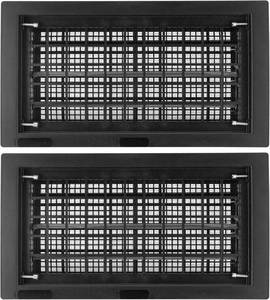 lot 3164 image: 8 x 16 Automatic Foundation Vent for Ventilating Crawl Space Replacement Auto Air Vent, Black, 2 Pack