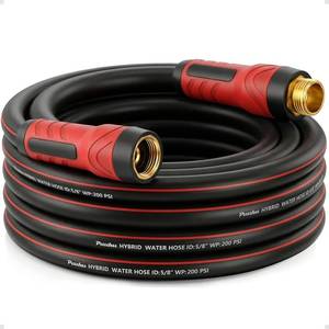 lot 3166 image: Garden Hose 25ft x 58, NON-EXPANDABLE Heavy Duty Premium Flexible Hose