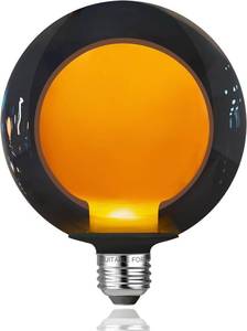 lot 3170 image: FLSNT G125 Decorative Large Globe LED Bulb, Dimmable Oversized Edison Bulb, 1800K Amber Glow, 4W (25W Eq.), 80lm, CRI82, E26, Vintage Light for Pendant, Wall Sconce, Lamp,UL Listed,FCC(1 Pack)