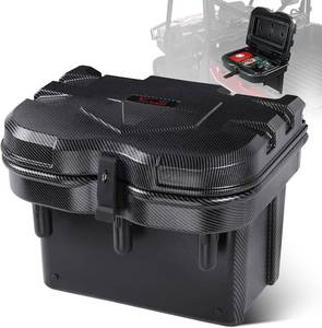 lot 3179 image: $140 Retail $140 UTV Bed Storage Box Carbon Fiber 24L Compatible with Polaris