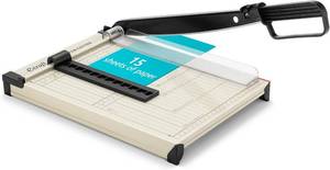 lot 3188 image: Ecraft 12 Guillotine Paper Cutter Paper Trimmer Accurate Cutting with Safety Guard,15 Sheets Capacity,Magnetic Guide,Heavy Duty Metal Base, Perfect for Cardstock,Cardboard,Vinyl,Crafts & Photos