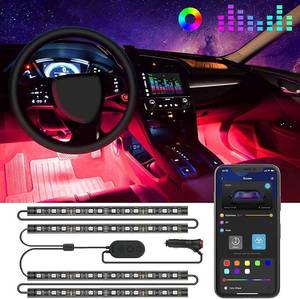 lot 5302 image: Govee Car LED Lights, RGB Smart Car Interior Lights, App Control