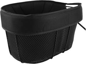 lot 5320 image: Cycling Dog Carrier Basket, Dog Cycling Carrier Portable Detachable Bikes Front Handlebar Bag with Sponge Liner Safety Strap for Picnic Shopping Commuting (Type A)