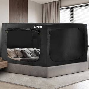 lot 5334 image: $120 King Bed Tent Bed Canopy for Adult and Kids Indoor Blackout Sleep Tents