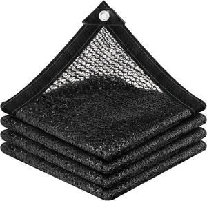 lot 5399 image: vensovo 30% Black Shade Cloth, 20 x 20 ft HDPE Sunblock Mesh