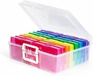lot 5430 image: novelinks Photo Storage Boxes with Handle, Photo Organizers and Storage