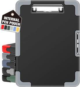 lot 5449 image: Sooez Toughest Clipboard with Storage, Clip Boards 8.5x11 with Pen Pouch