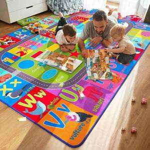 lot 5482 image: HOMORE Kids Educational Rug, 5x7 Kids Collection Area Rug for Classroom