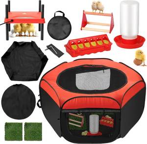 lot 5490 image: Chick Starter Kit 6-in-1 Chicken Brooder Box with 1212 Heating Plate